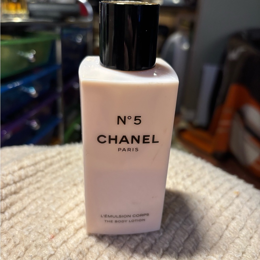 Chanel Paris No. 5 The Body Lotion 200ml.  Half Left!  Absolutely Gorgeous!